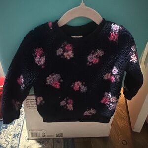 Floral Fleece Sweatshirt